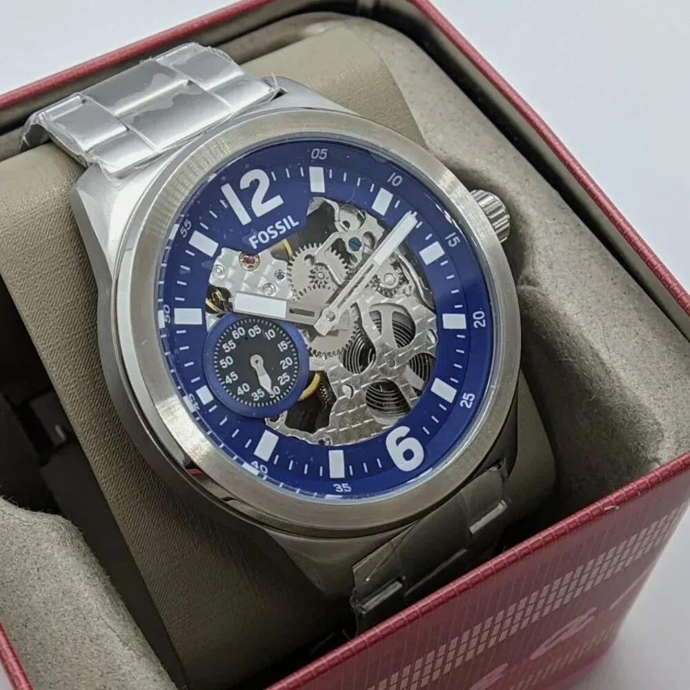 Fossil Skeleton 48mm Steel Watch